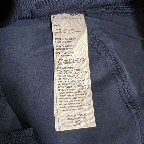 Eddie Bauer Capri Stretch Blue Pants Women's Size 10‎ - Picture 5 of 9